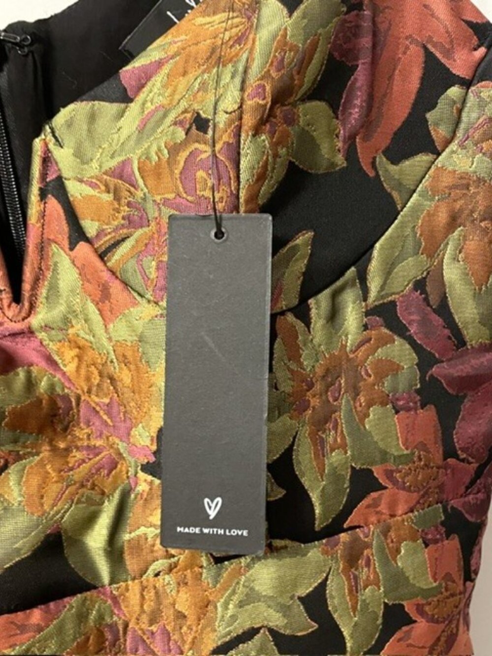 NWT Lulus Ready for Festivities Floral Jacquard Mini Dress Size Small - Picture 12 of 16